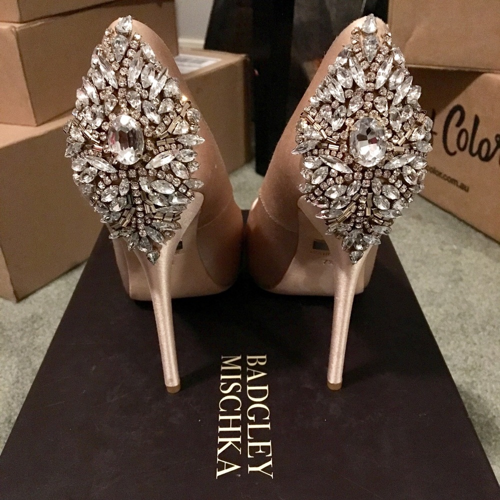 Brand New Badgley Mischka Pink Wedding shoes